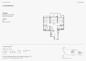 River Modern 2 Bedroom Type B3