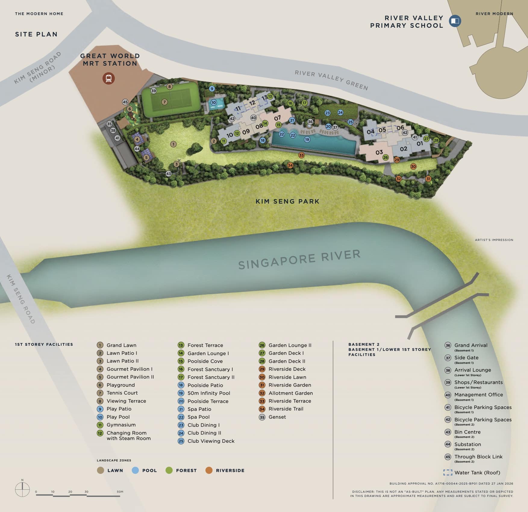River Modern Site Plan